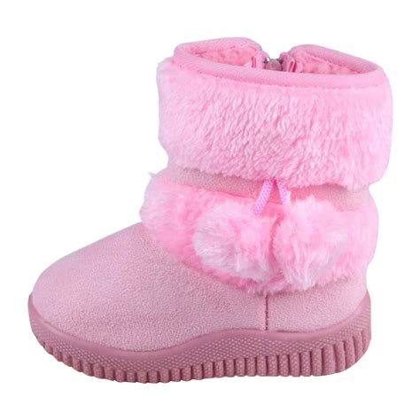 CHENge Children's Warm Lined Snow Boots, Girls' Winter Shoes, Baby Non ...
