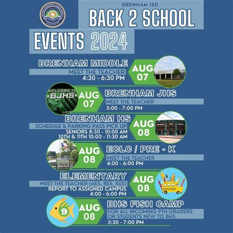 BHS Fish Camp, Brenham High School, 8 August 2024 | AllEvents.in