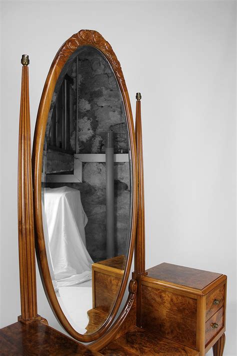 Art Deco Psyche Dressing Table and Pouf by Ateliers Gauthier-Poinsignon ...