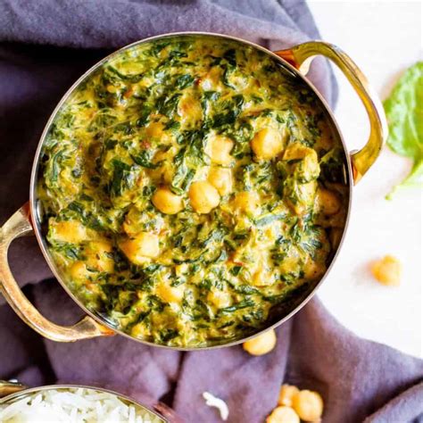Vegan Saag Chana - Instant Pot or Stove - Very Veganish