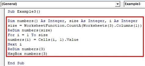 VBA Dynamic Array 的图像结果