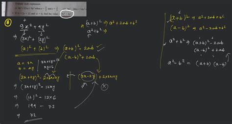 7. Evaluate each expression.(i) 4x2+12xy+9y2 when x=25 and y=32 (ii) 9..