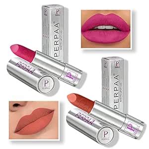 Buy PERPAA® Creamy Matte Bullet Push, Pop & Play Lipstick, Moisturizing ...