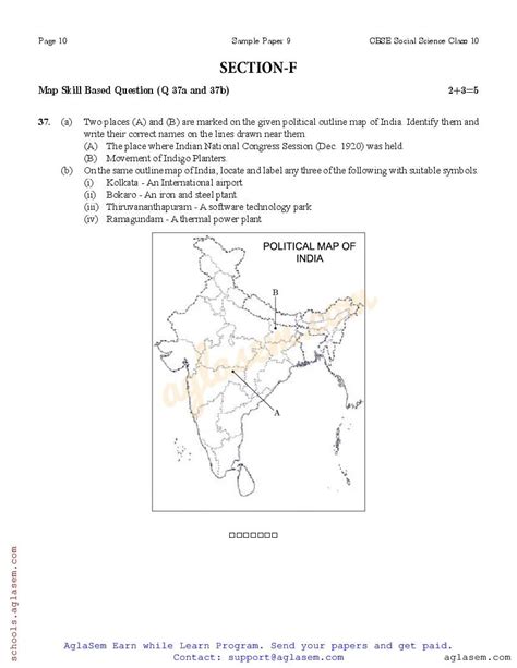 Image result for Social Science Pre Term 2 Sample Paper Class 10