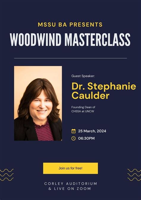 Woodwind Masterclass w/ Dr. Stephanie Calder, Missouri Southern State ...