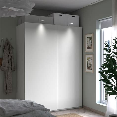 PAX / HASVIK wardrobe combination, white/white, 150x66x201 cm ...