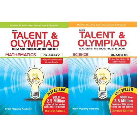 Buy BMA's Talent & Olympiad Exams Resource Book-Math and science Class ...