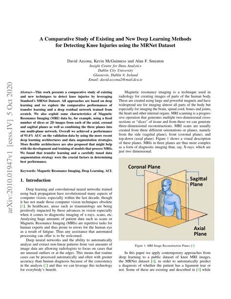 Knee Net Deep Learning Model 的图像结果
