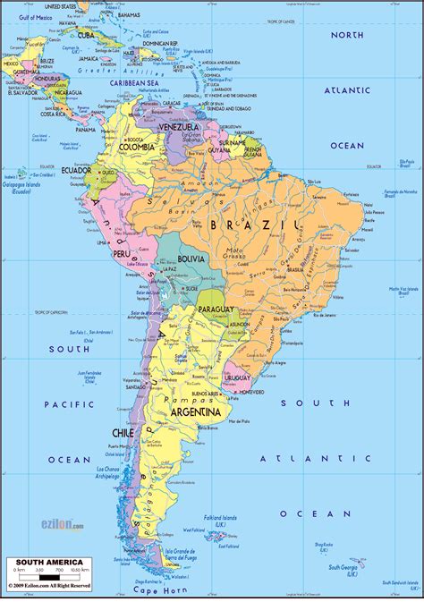 Maps of South America | Map Library | Maps of the World