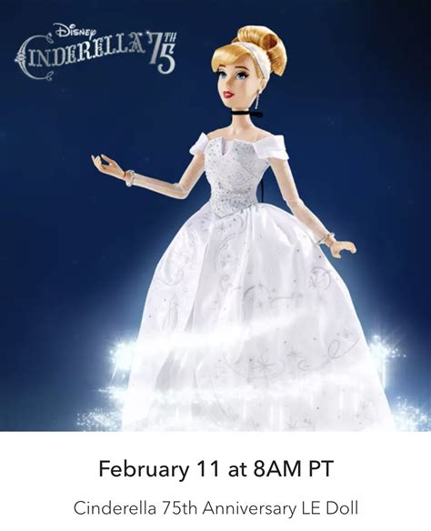 Disney Store Announces Cinderella 75th Anniversary Limited-Edition Doll