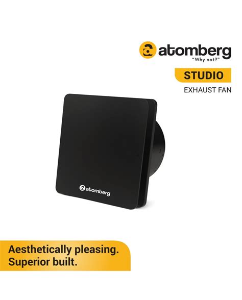 atomberg Studio Exhaust Fan (150mm) with BLDC Motor | Easy to Clean | 1 ...