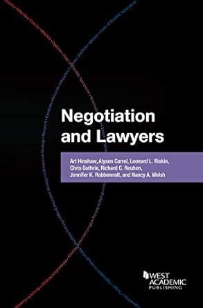 Buy Negotiation and Lawyers (Career Guides) Book Online at Low Prices ...