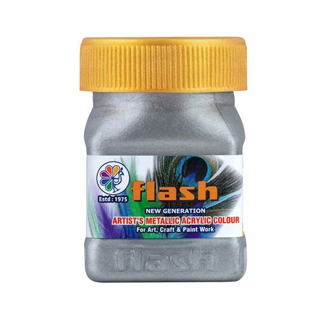 Flash Metallic Color (Silver, 50ml) : Amazon.in: Home & Kitchen