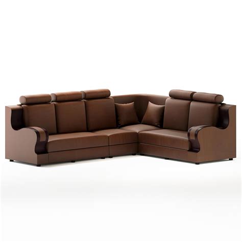 Sekar Lifestyle L Shape Corner Leatherette Sofa Set For Living Room ...