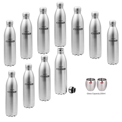 Milton Insulated Steel Thermosteel Duo 1800 Steel Plain Hot and Cold ...
