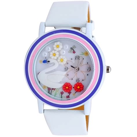 Super Drool White 3D Fun Dial Wrist Watch : Amazon.in: Fashion