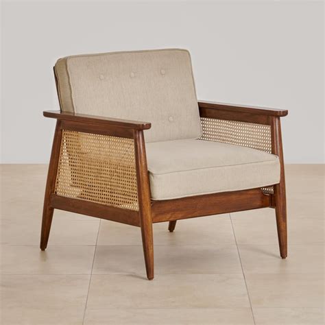 Buy (Refurbished) Cane Connection NXT Fabric Accent Chair - Brown from ...