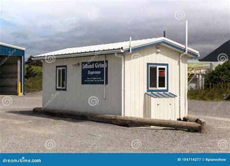 The Island Grind Espresso Coffee Shop at Unilaska. Editorial ...