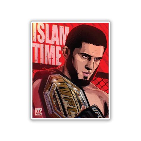 Chain-Wrestle King – Islam Makhachev Sticker – STICKYFUNK PREMIUM STICKERS