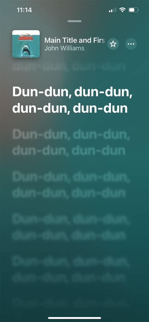 The Jaws theme on apple music has lyrics : r/mildlyinteresting