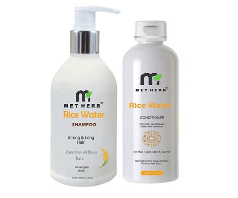 METHERB Rice Water Shampoo -300ml& Rice Water conditioner -200ml ...