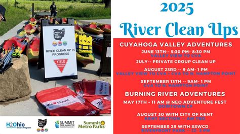 River Clean Ups with Paddle The River Locations & Partners, 2025 Munroe ...
