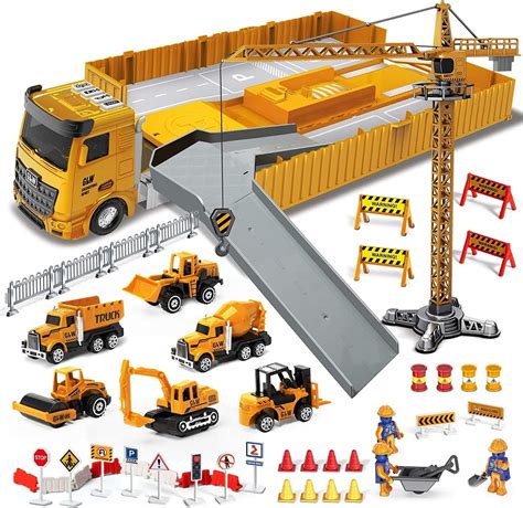 Buy Yingluo Construction Site Vehicles Toy Set,Boy Excavator Toy ...