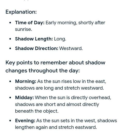observe and record how shadows change in size and directions a ...