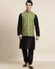 Buy Black & Green 2-Piece Ethnic Suit for Men by SOJANYA Online | Ajio.com