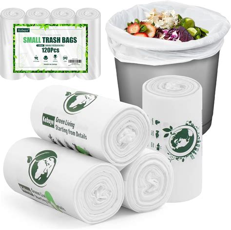 Kebuye Small Trash Bags 1.2 Gallon, Biodegradable Gallon India | Ubuy