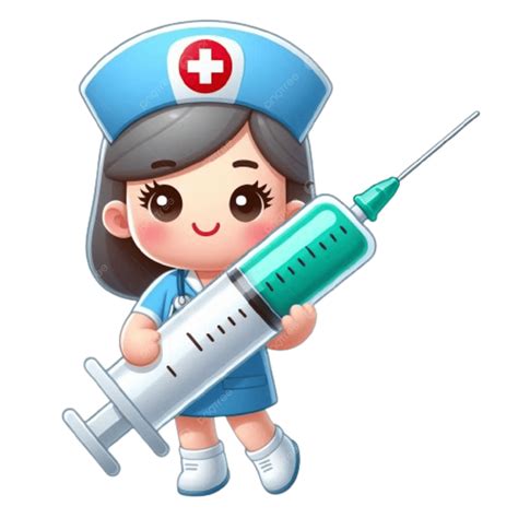 Nurse With Syringe Clip Art