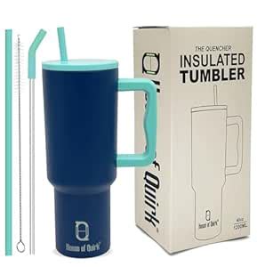 House of Quirk 1200ML Stainless Steel Tumbler Hot and Cold with Handle ...