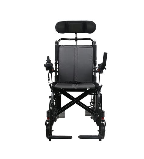 Electric Wheelchair with Reclining Backrest & Adjustable Headrest ...