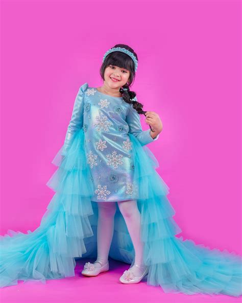 kids Snow Flakes Theme A-Line Twinkle Frock Online | Kids Party Wear ...