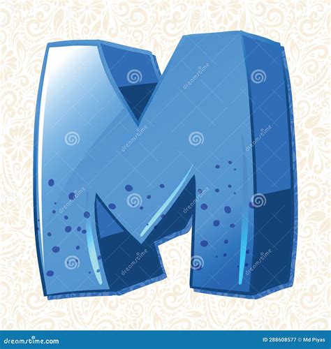 Alphabet Capital Letter M ,Latter Art, Alphabet Vector, Font Vector Stock Vector - Illustration ...