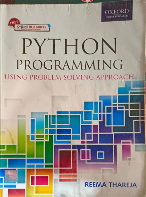 Buy Python Programming Using Problem Solving Approach By Reema Thareja ...