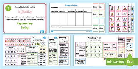 Year 1/2 Writing Intervention Tutoring Pack (teacher made)
