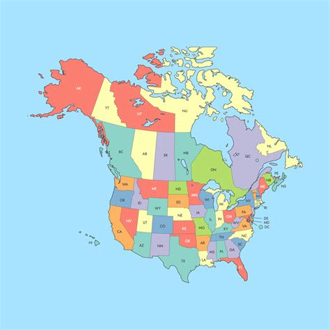 Blank Map Of Canada Us Map Canada Map United States Map