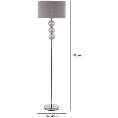 168cm Tall Floor Traditional Lamp with Silk Shade