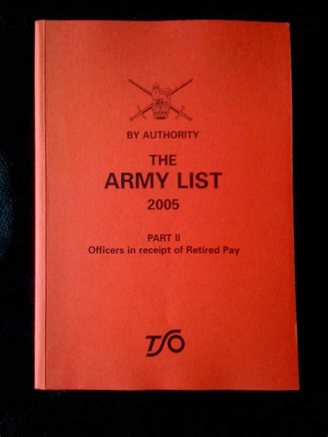 Buy Officers in Receipt of Retired Pay (Pt. 2) (The Army List) Book ...