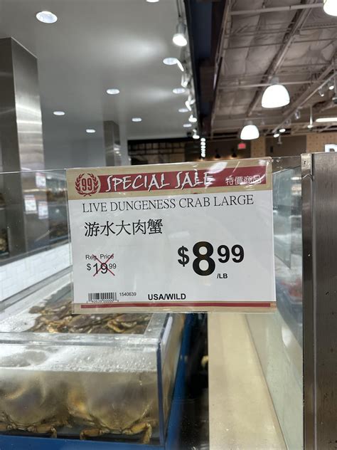 Live dungeness crab $8.99/lb at 99 ranch today. : r/austinfood