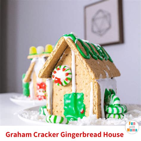 Making Gingerbread Houses With Kids Using Graham Crackers - Fun with Mama