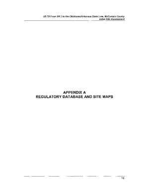 Fillable Online Appendix A: Regulatory Database and Site Maps 6.2 ...