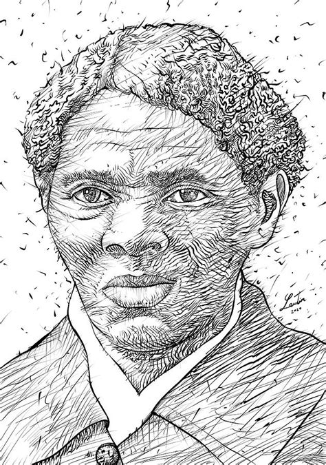 HARRIET TUBMAN ink portrait.1 Drawing by Fabrizio Cassetta - Fine Art ...