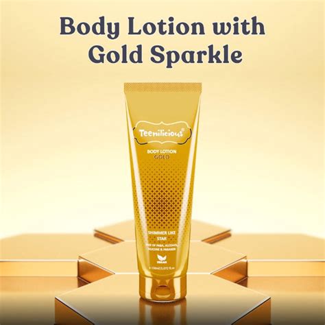 Teenilicious Gold Sparkle Body Lotion for Glowing Skin