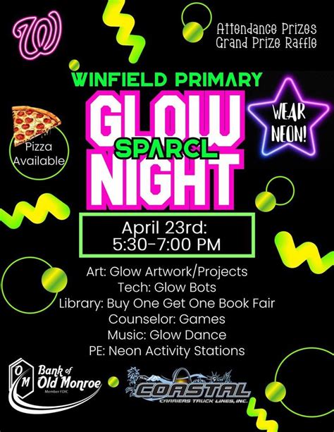 Winfield Primary’s SPARCL Glow Night, Winfield Primary School, 23 April ...