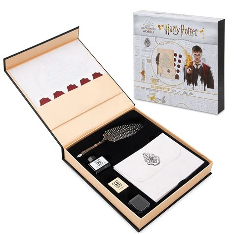 Harry Potter Calligraphy Set Quill Fountain Pen Ink Set Paper ...