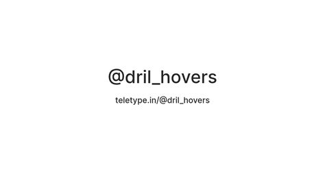 @dril_hovers — Teletype