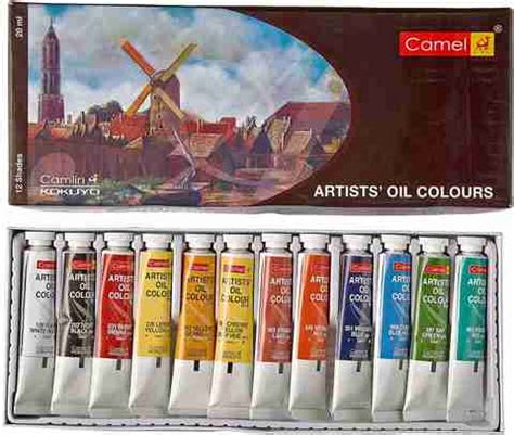 Flipkart.com | Camlin Kokuyo Artist's Oil Color Box - 20ml tubes, 12 ...