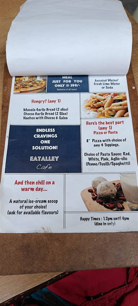 Menu at Eat Alley Cafe, Coimbatore, 38